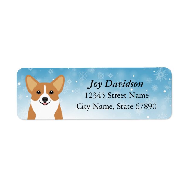 Corgi Return Address Labels (Front)