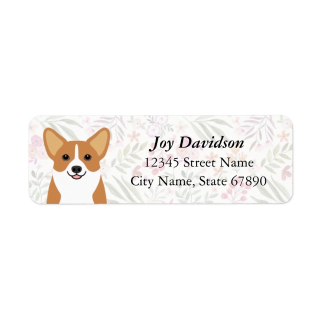 Corgi Return Address Labels (Front)
