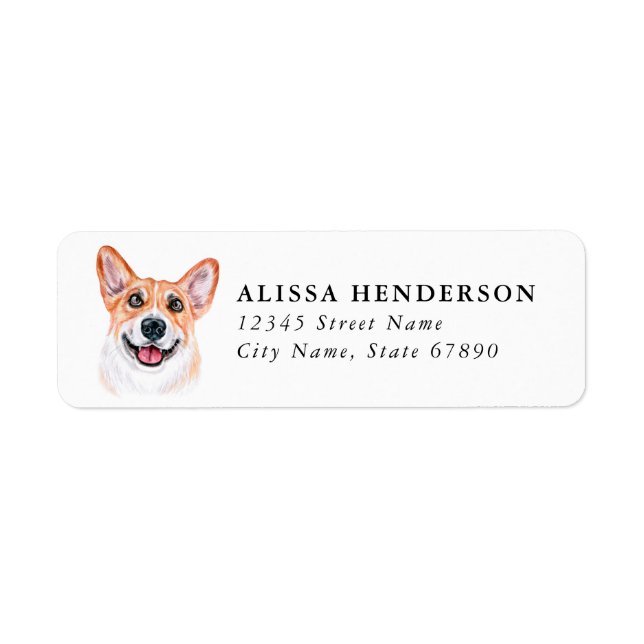 Corgi Return Address Labels (Front)