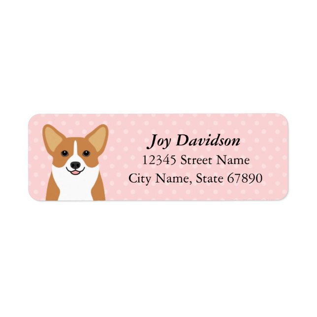 Corgi Return Address Labels (Front)
