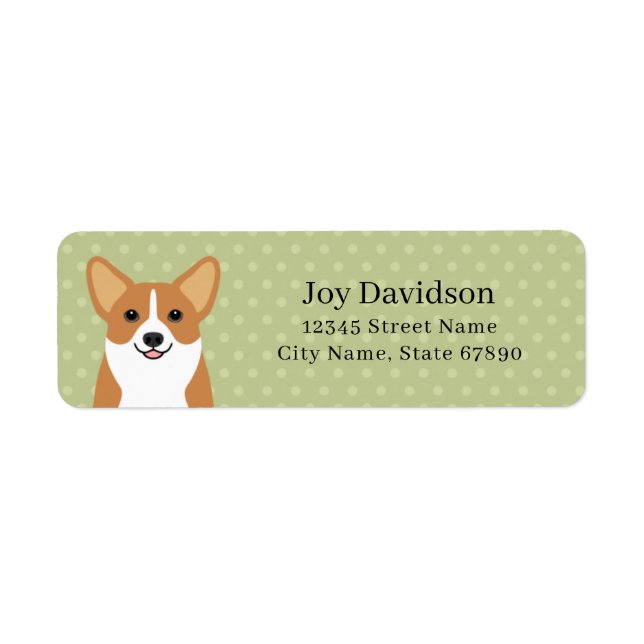 Corgi Return Address Labels (Front)