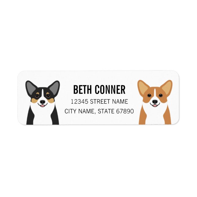 Corgi Return Address Labels (Front)