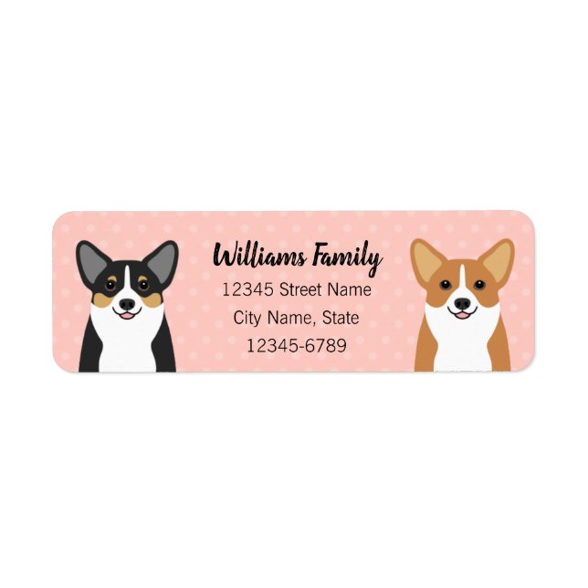 Corgi Return Address Labels (Front)