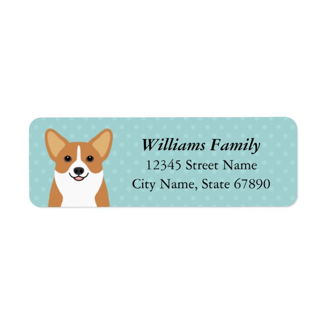 Corgi Return Address Labels (Front)
