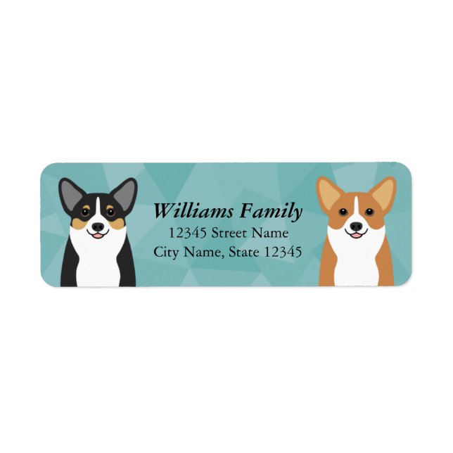 Corgi Return Address Labels (Front)