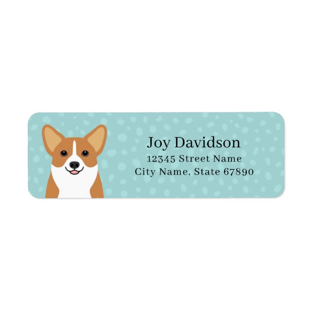 Corgi Return Address Labels (Front)