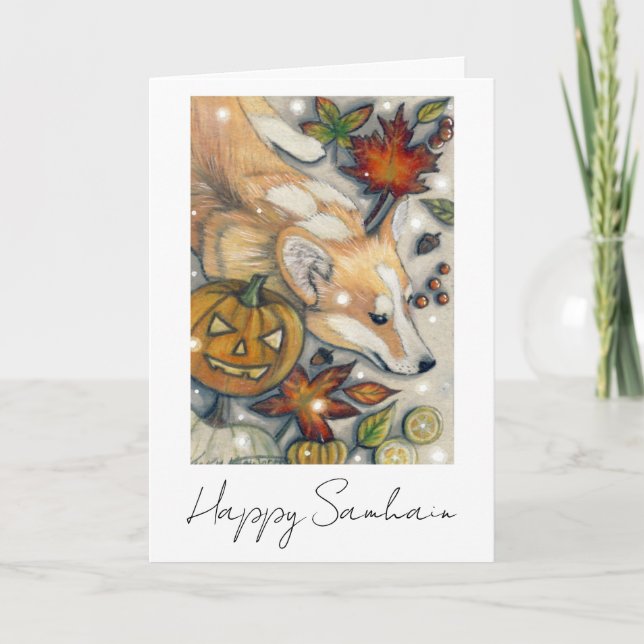 Corgi Samhain Card (Front)
