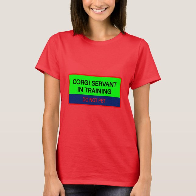 Corgi Servant Red T-Shirt (Front)
