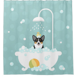Corgi Shower Curtain