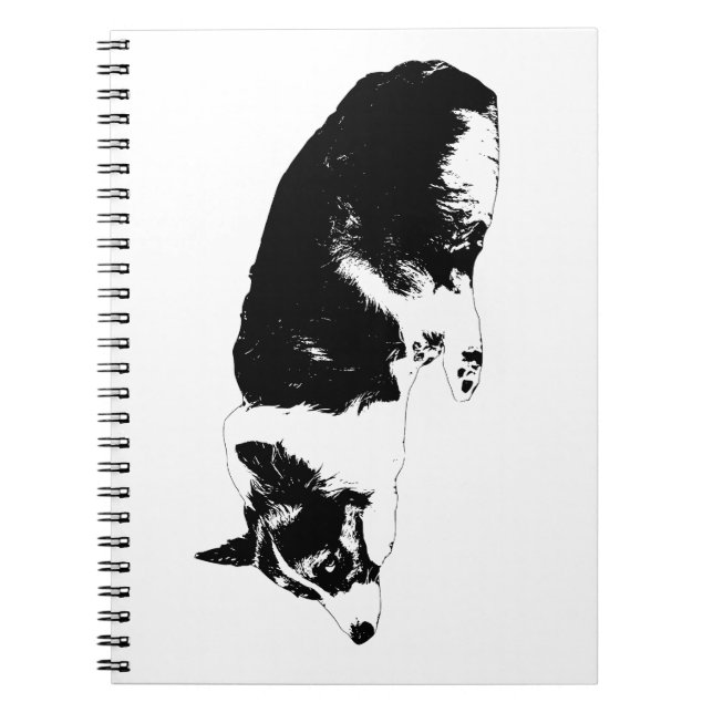 Corgi Side Glance Calm Notebook (Front)