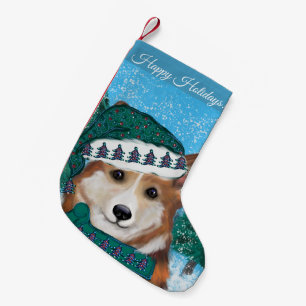 Corgi Small Christmas Stocking