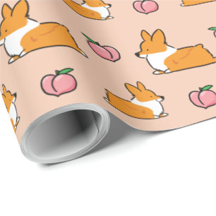 Corgi Sploot Wrapping Paper   CorgiThings