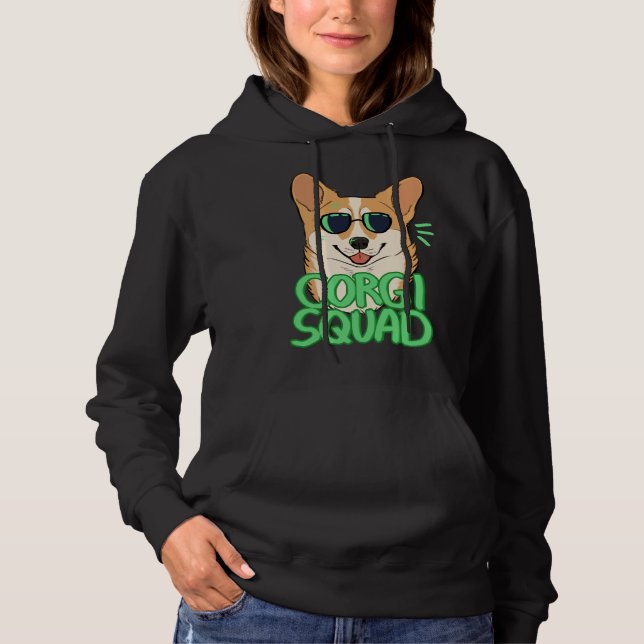 Corgi Squad Red Hoodie (Front)