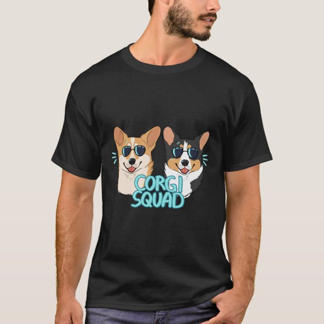 Corgi Squad  The Doctor And The Queen T-Shirt (Front)