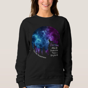 Corgi Suicide Awareness Stay Strong Darkest Night Sweatshirt