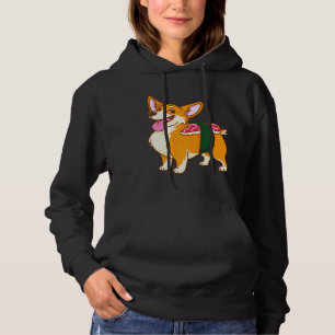Corgi Sushi Asian Dog Food Novelty Hoodie
