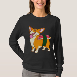 Corgi Sushi Asian Dog Food Novelty T-Shirt