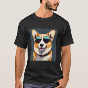 Corgi tees Corgi dog wearing sunglasses