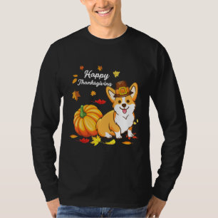 Corgi Thanksgiving For Dog  550 T-Shirt