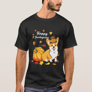 Corgi Thanksgiving For Dog 550 T-Shirt