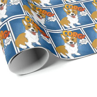 Corgi, The Super-Hero of dogs! Wrapping Paper