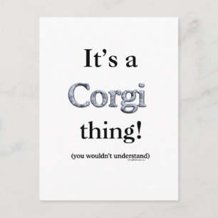 Corgi Thing Postcard