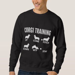 Corgi Training Cardigan Welsh Corgi Tricks Sweatshirt