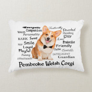 Corgi Traits Accent Pillow