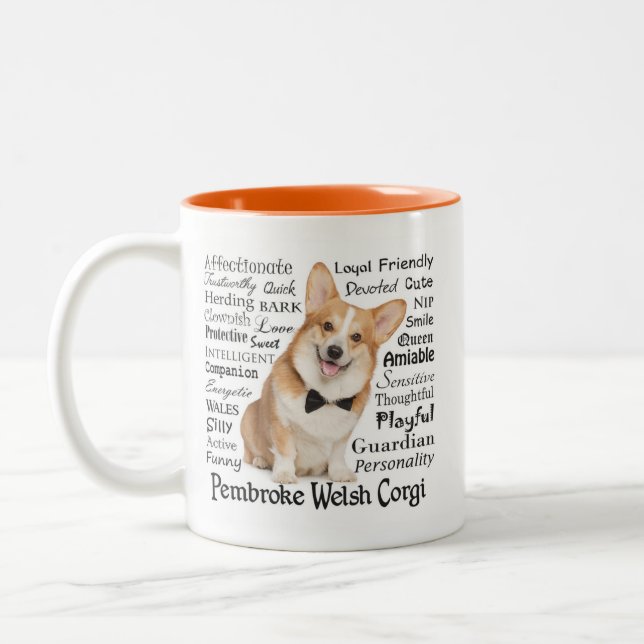 Corgi Traits Mug (Gauche)