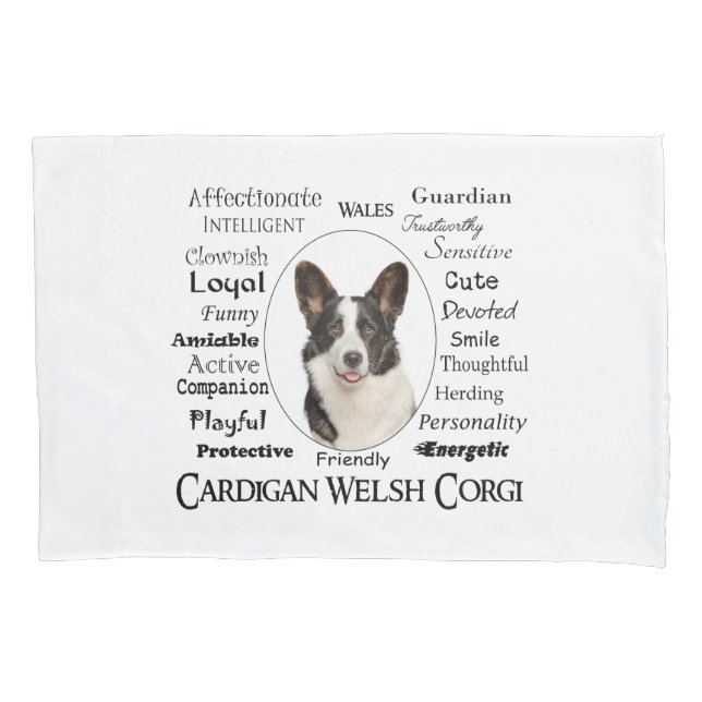 Corgi Traits Pillowcase (Front)