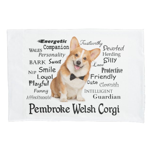 Corgi Traits Pillowcase (Front)