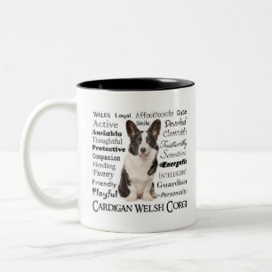 Corgi Traits Two-Tone Coffee Mug