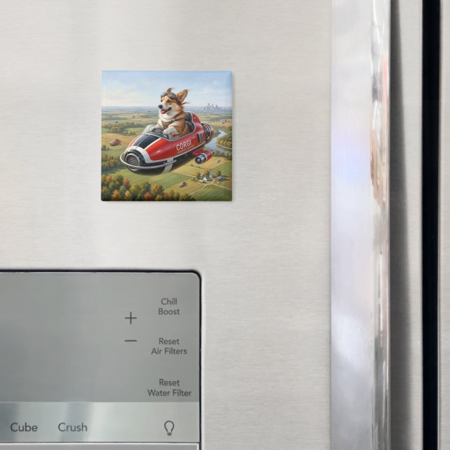 Corgi Transporter Magnet (In Situ (Fridge))
