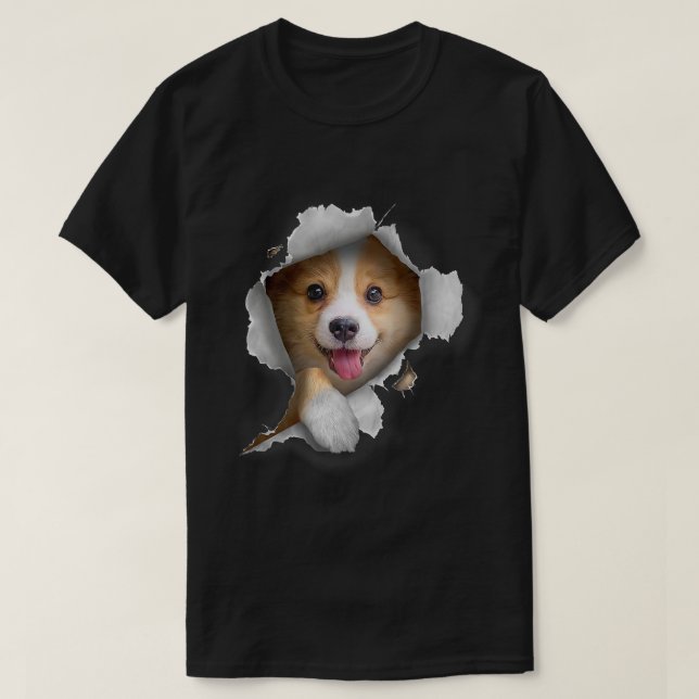 Corgi Tshirt, Cute Corgi Tee , Corgi Lover-635 (Design Front)