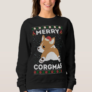 Corgi Ugly Christmas Sweater Style Merry Corgmas S