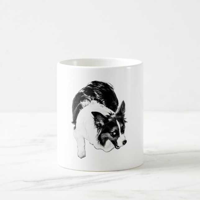 Corgi Under Autumn Skies Coffee Mug (Center)