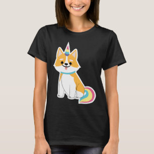 Corgi Unicorn Adorable Welsh Dog Puppy Animal T-Shirt