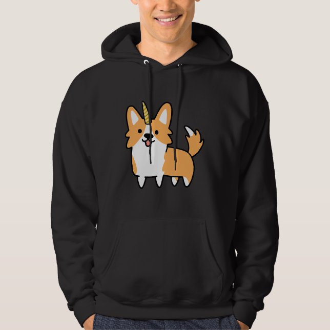 Corgi Unicorn   Hoodie (Front)