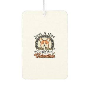 Corgi Valentine Design for Dog Lovers_1 Air Freshener