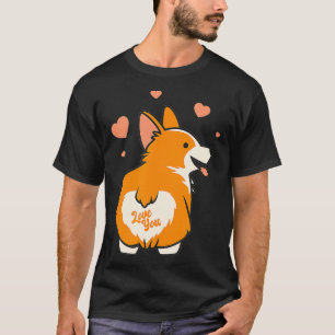 Corgi Valentines Day Gift Dog Lover Heart T-Shirt