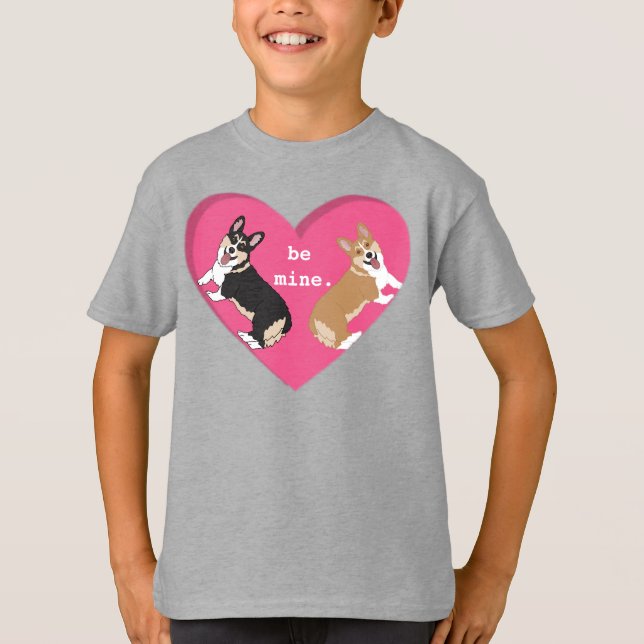 Corgi Valentines Day T-Shirt (Front)