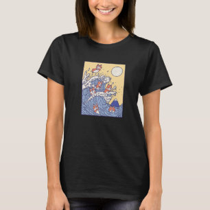 Corgi Wave Dog Pet Sea Ocean T-Shirt