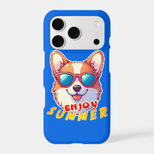 Corgi wears sunglasses Enjoy summer