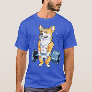 Corgi Weightlifting Funny Deadlift Men Fitness Gym T-Shirt
