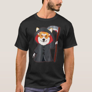 Corgi Welsh Grim Reaper Halloween Dog T-Shirt