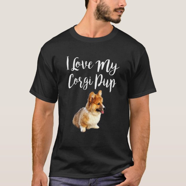 Corgi Welsh Pembroke Puppy Dog T-Shirt (Front)
