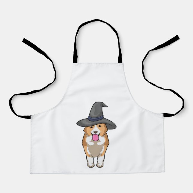 Corgi Witch Apron (Front)