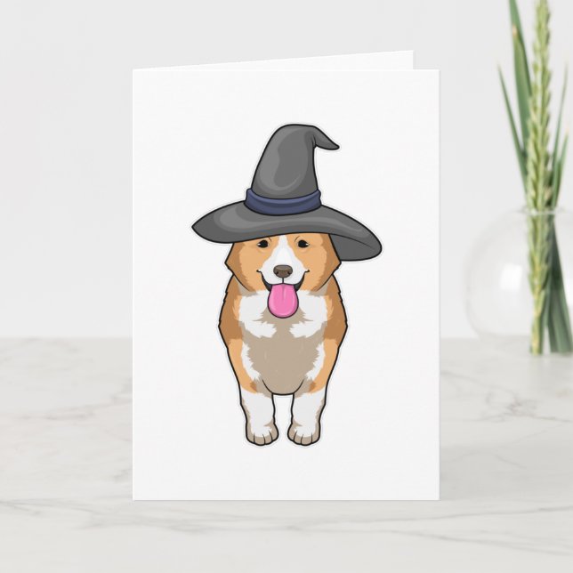 Corgi Witch Card (Front)