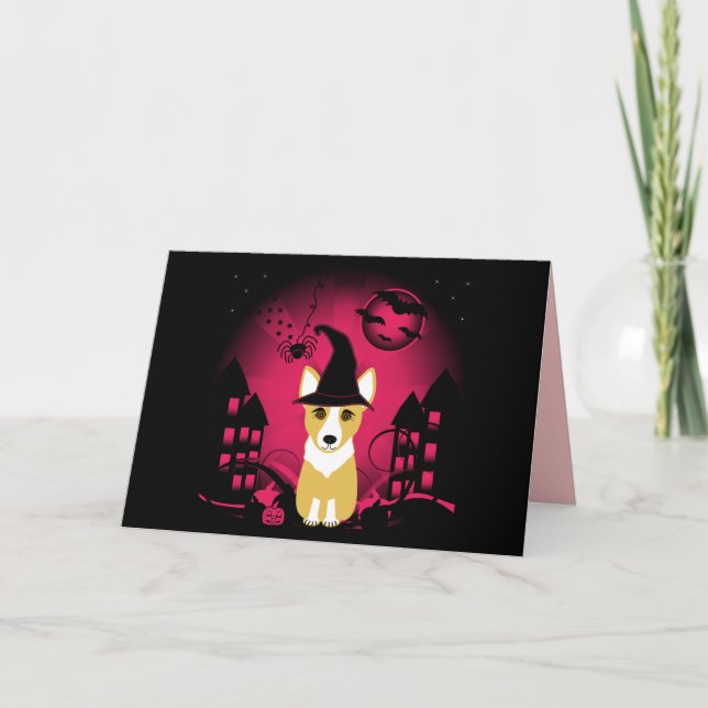 Corgi Witch Card (Front)