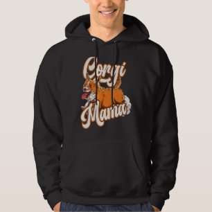 Corgi  Women Girls Puppy Mom Dog Mama Hoodie